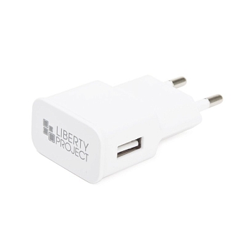 Сетевое зарядное устройство "LP" с выходом USB 2.1A + кабель для Apple 8-pin Classic Plus (белый, коробка)